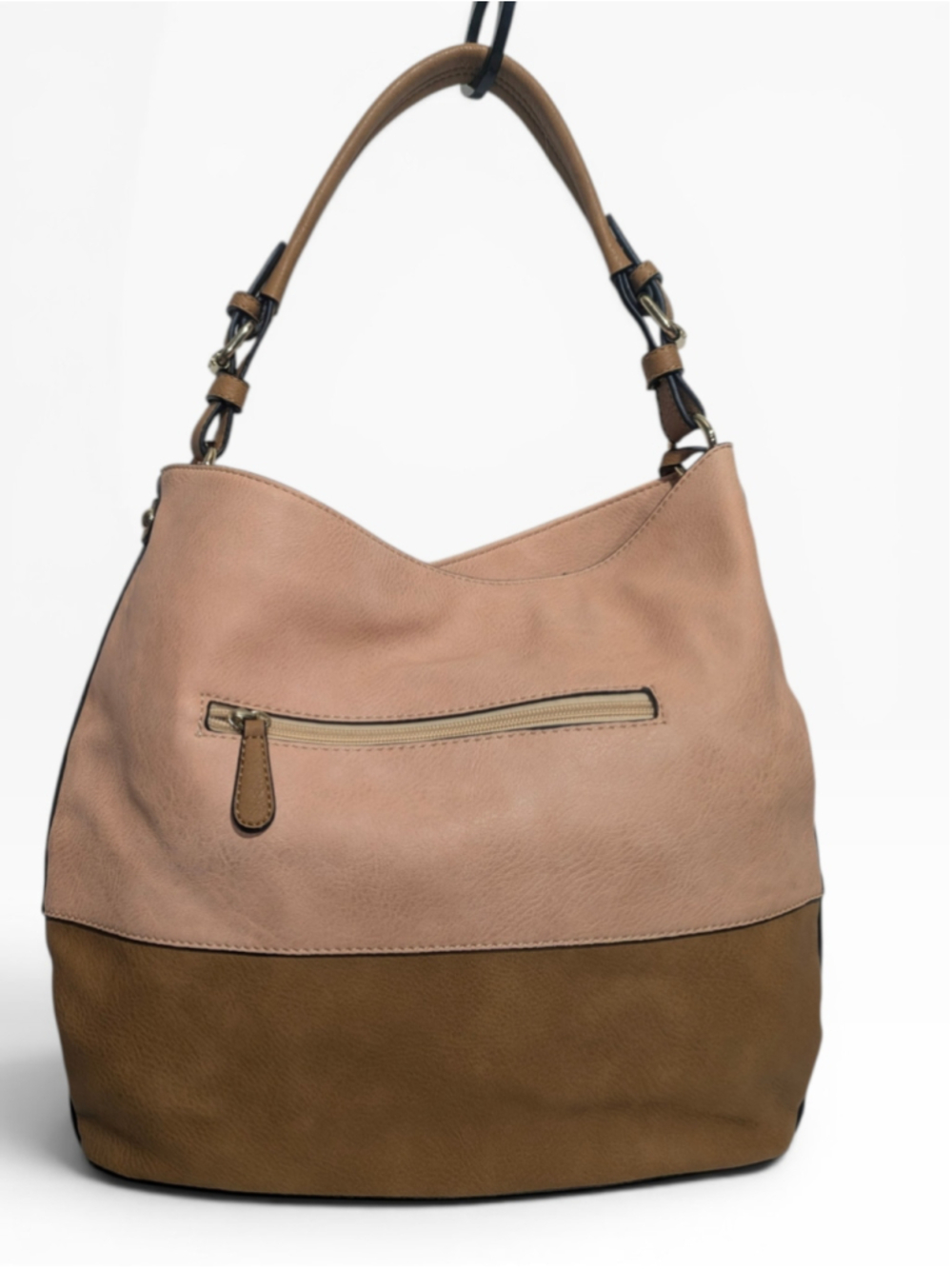 Simply Noelle Hobo Bag Colorblock Large Cantaloupe
